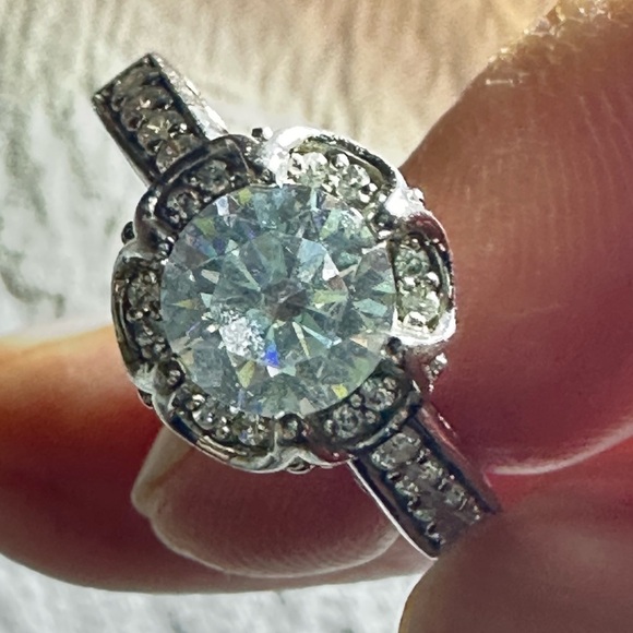 Verragio RING Sterling 925 Silver CZ 1.25carat Engagement wedding Sz 8 5493 P - Picture 14 of 14